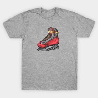 Ice Skate Illustration T-Shirt